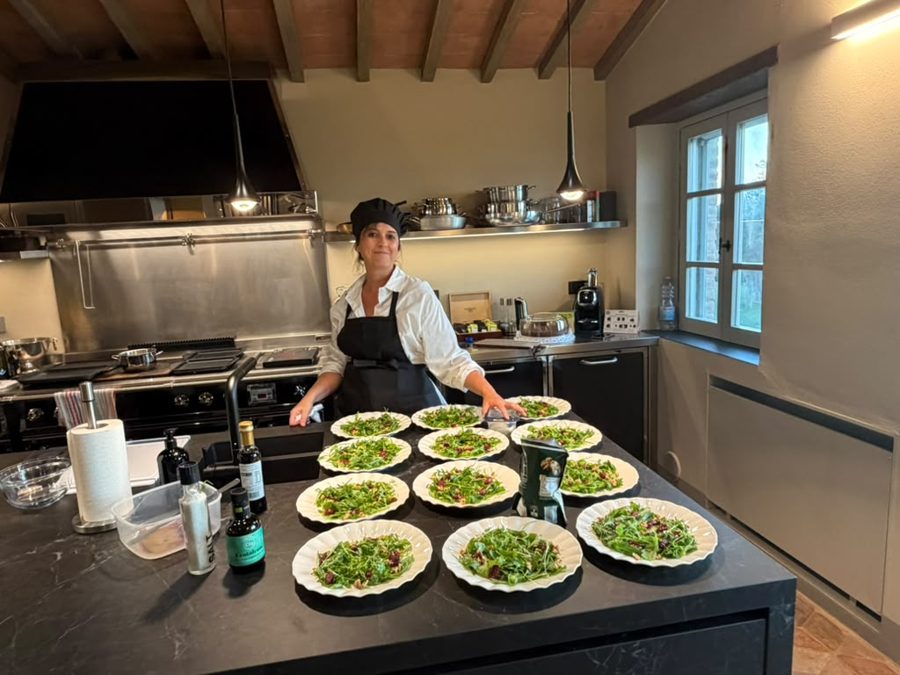 Cooking with our private chef